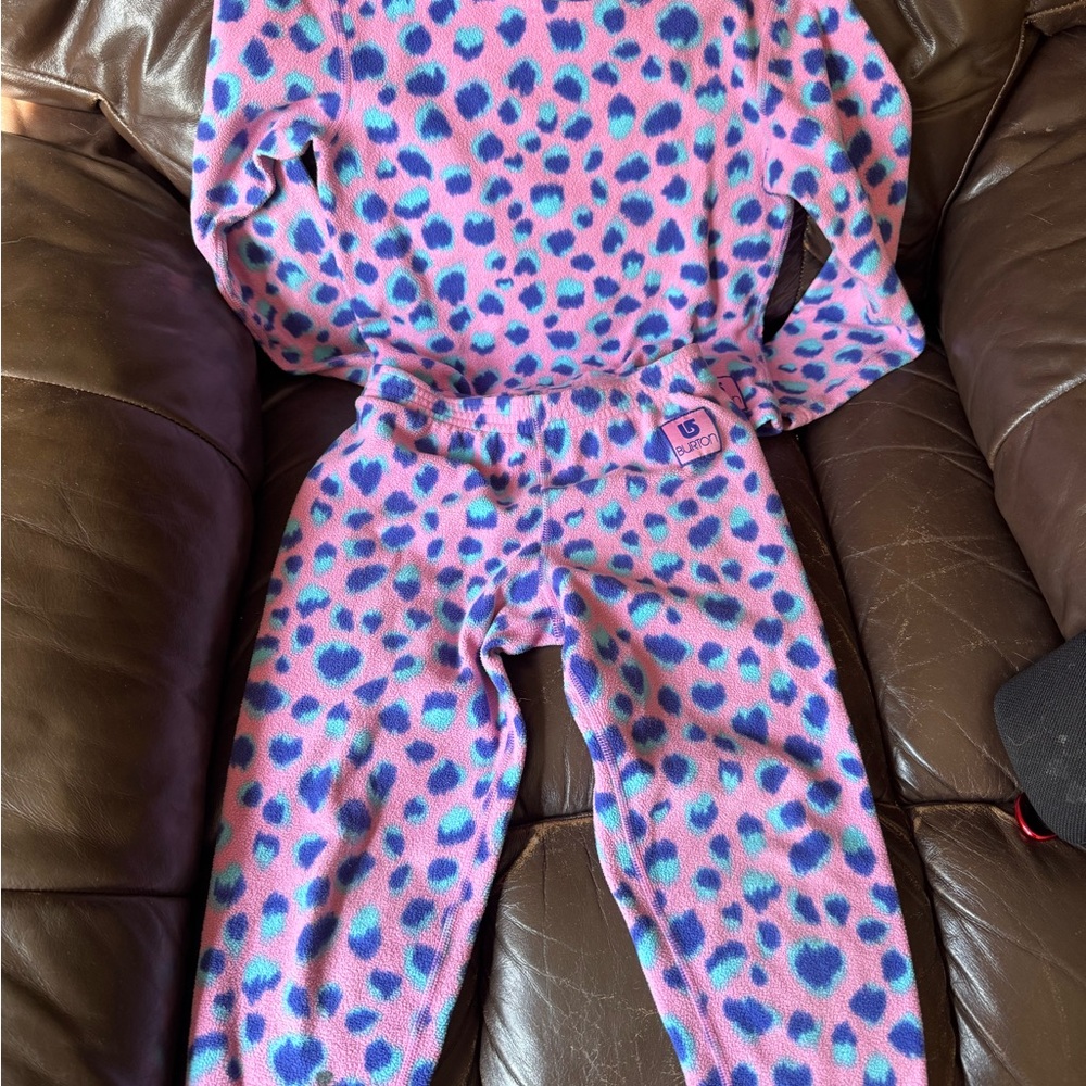 Burton Kids Pink and Blue Leopard Matching Set
